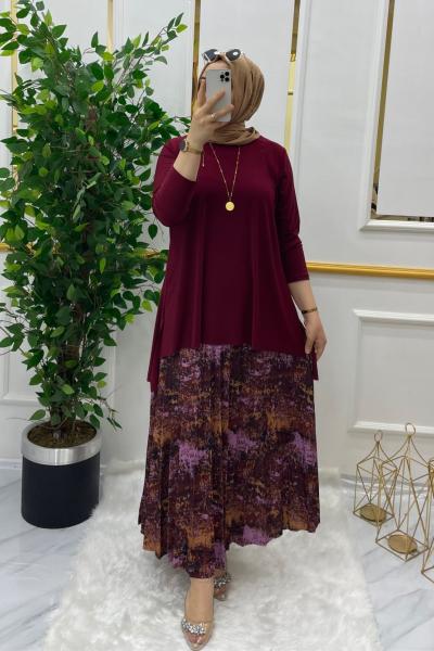 Batik takım Bordo