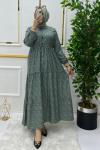 Beyza elbise  Mint Yeşili