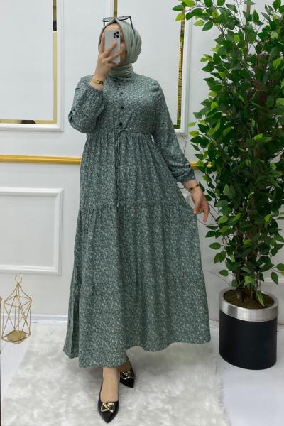 Beyza elbise  Mint Yeşili