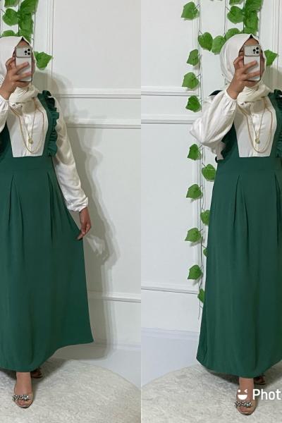 Ceyda Elbise Siyah Zambak