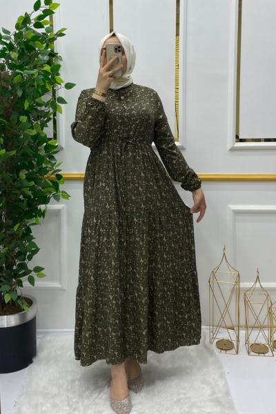 Çiğdem elbise Yeşil