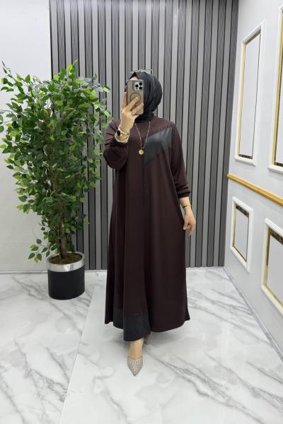 Dida elbise Kahverengi