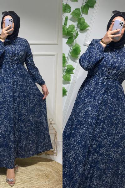 Ebru elbise  Lacivert