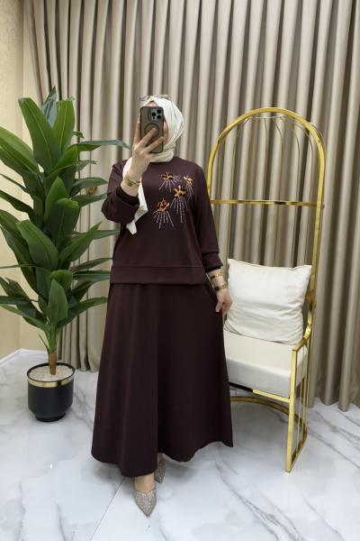 Esmehan takım Kahverengi