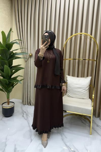 Gökçe takım Kahverengi