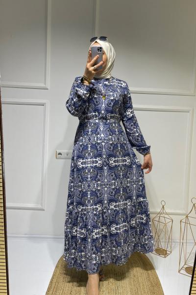 Hayrunisa elbise  Lacivert