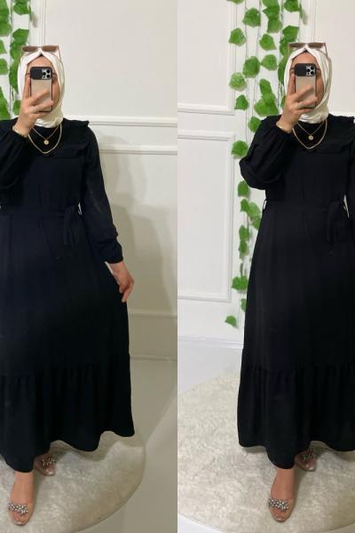 Hazal elbise  Siyah