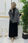 Leopar şal Siyah