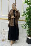 Leopar şal Kahverengi