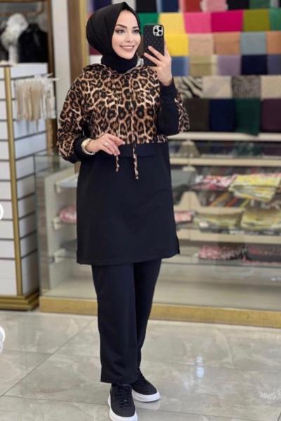Leopar takım Siyah