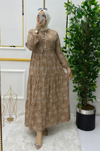 Lilya elbise Sütlü Kahve