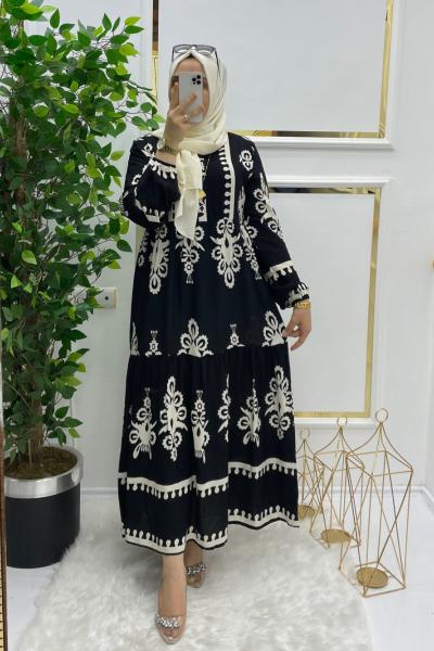 Meri elbise Siyah Beyaz