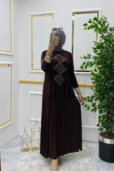 Mihri takım Kahverengi