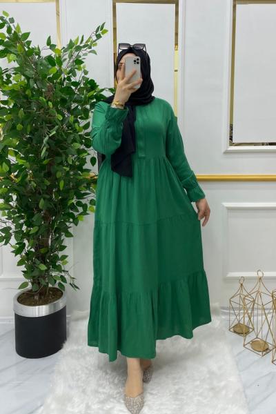 Minel elbise  Yeşil
