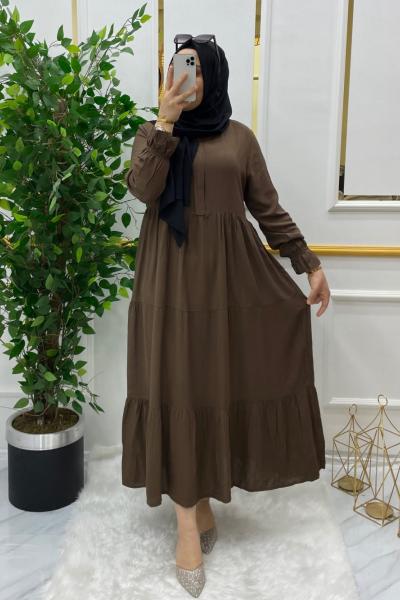 Minel elbise  Kahverengi