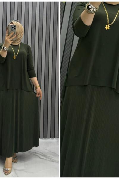 Narin etekli takım Yeşil