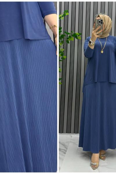 Narin etekli takım Mavi