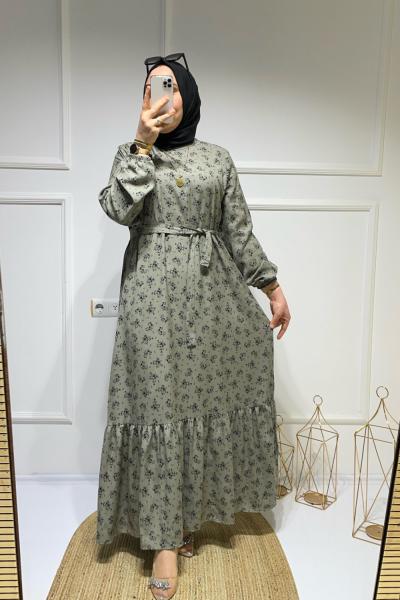 Nilda elbise  Yeşil