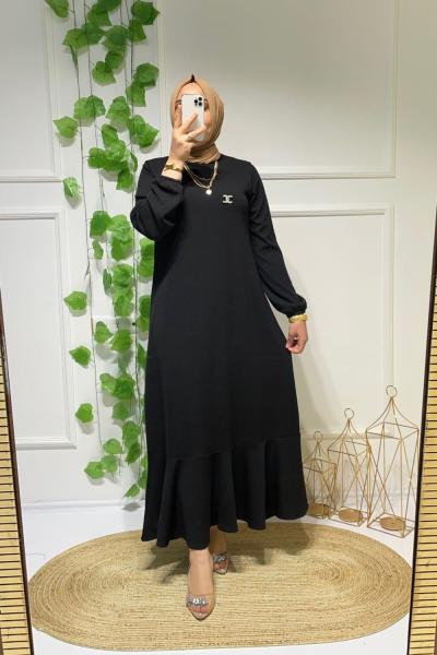 Peri elbise Siyah