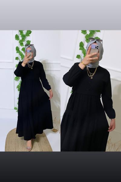 Rapunzel elbise  Siyah