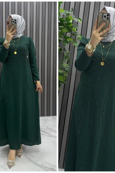Royal elbise Yeşil