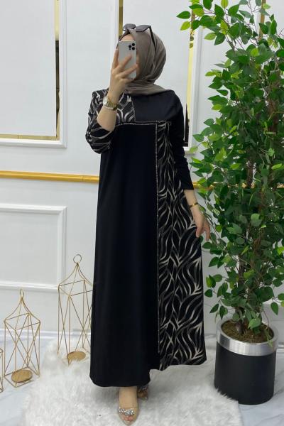 Sarmaşık elbise  Siyah