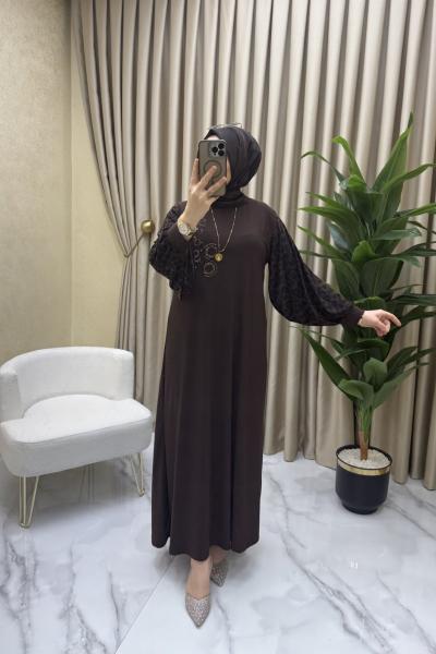 Serap elbise Kahverengi