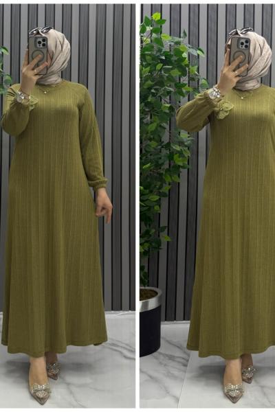 Şeyda elbise Fıstık Yeşili