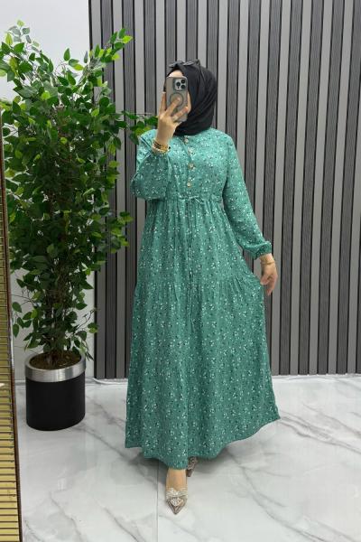 Şilan elbise Mint Yeşili