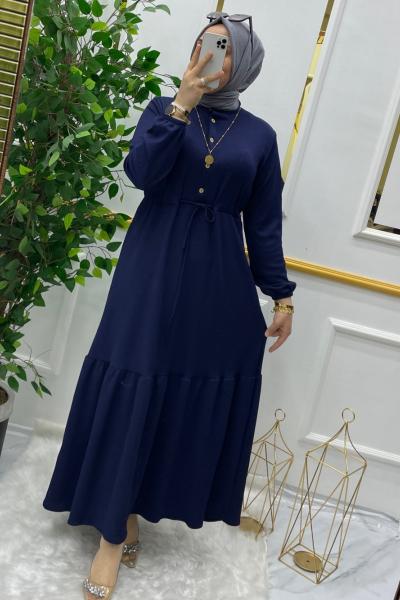 Sinem elbise  Lacivert