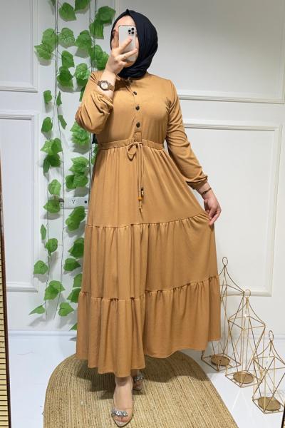 Sinem elbise Bej