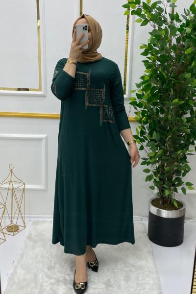 Suzan elbise  Yeşil