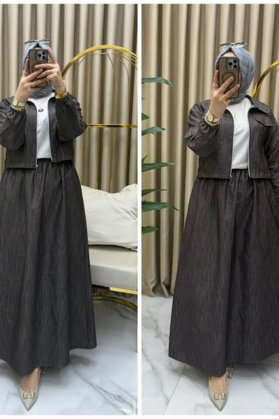 Tensel kot takım Siyah