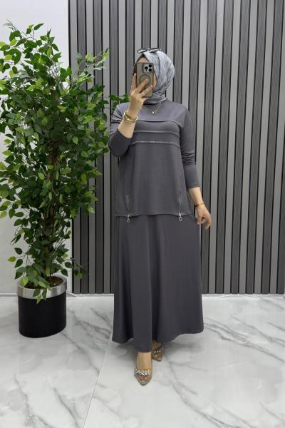 Tülin takım Gri