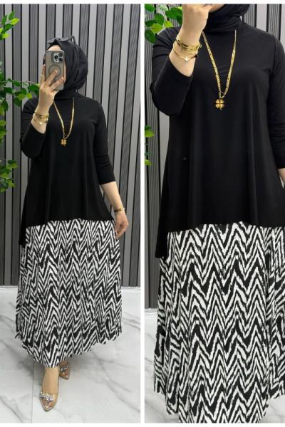 Zikzak takım  Siyah