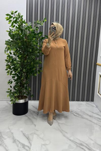 Ayça elbise  Taba