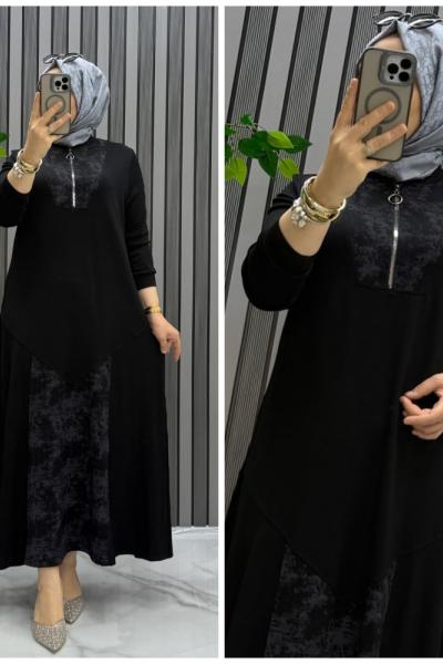 Alev elbise  Siyah