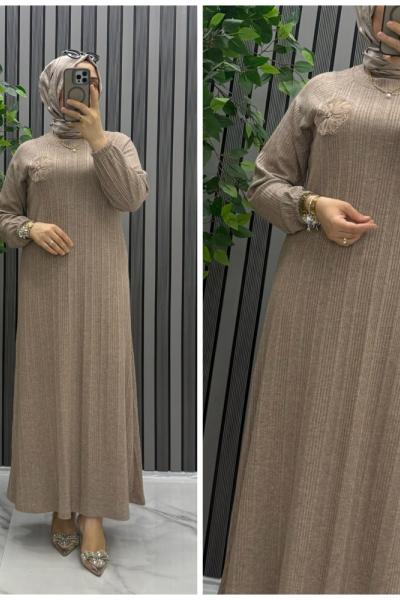 Şeyda elbise Bej