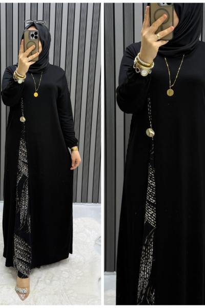 Noya elbise Siyah