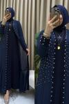 Esin abaya Lacivert