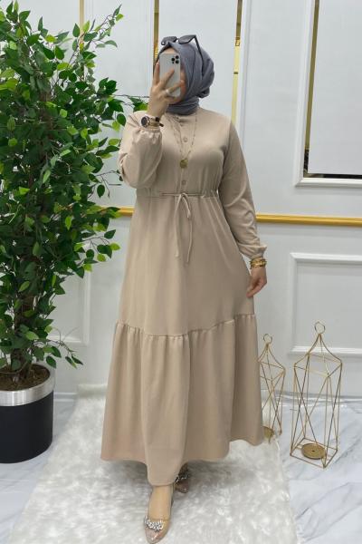 Sinem elbise Bej