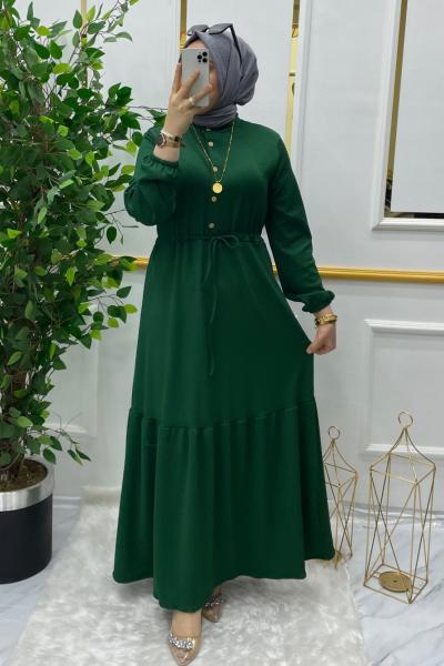 Sinem elbise Yeşil
