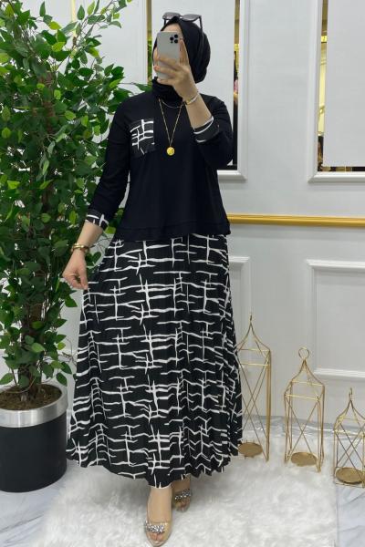 Nora takım  Siyah