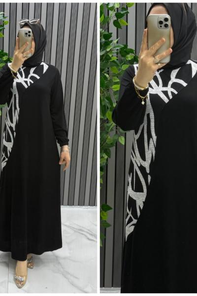 Zilan elbise Siyah